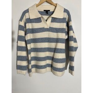 Striped Polo Sweater